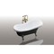 Castello Usa Daphne 59" Clawfoot Acrylic Freestanding Bathtub in Black W/ Chrome Feet CB-26-59-B-T-CH - alternate 6